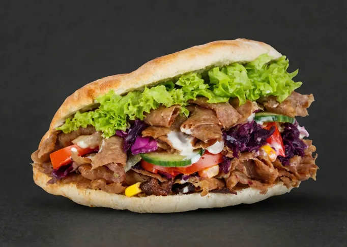 Flame grilled kebab